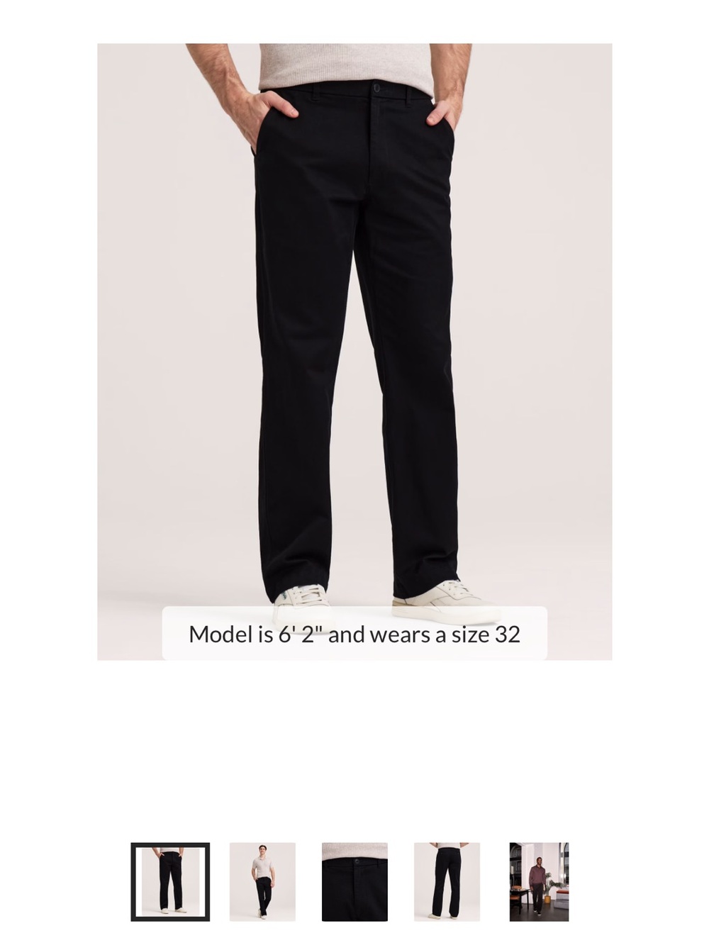 Denver Hayes Black Men's Chinos